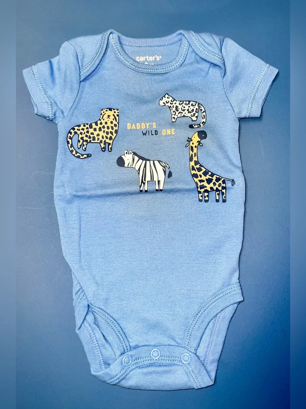 Carter's Baby Onesie Set - Blue, White, Mustard